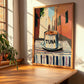 Tuna – Italian Street Café Scene, Canned Food Painting, clean layout with no caption
