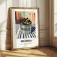 Mussels – Italian Outdoor Café Scene, Canned Food Wall Painting