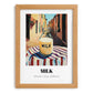 Milk – Italian Café on the Corner, Dairy Painting, set in oak frame
