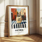 Oat Milk – Italian Street Café Scene, Dairy Poster