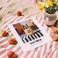 Oat Milk – Italian Street Café Scene, Dairy Poster, unframed on coastal sand