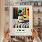 Cream – Italian Urban Café Scene, Dairy Still Life, styled in a charming Paris street view