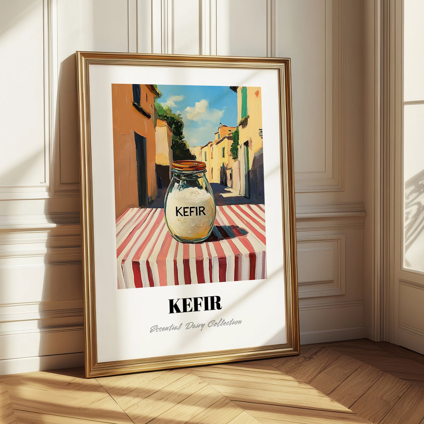 Kefir – Italian Urban Café Scene, Dairy Wall Decor
