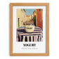 Yogurt – Italian Urban Café Scene, Dairy Still Life, set in oak frame