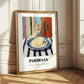 Parmesan – Italian Outdoor Café Scene, Cheese Illustration
