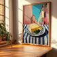 Monterey Jack – Italian Street Café Scene, Cheese Wall Decor, clean layout with no caption