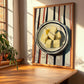 Vegan – on Striped Tablecloth, Cheese Poster, clean layout with no caption