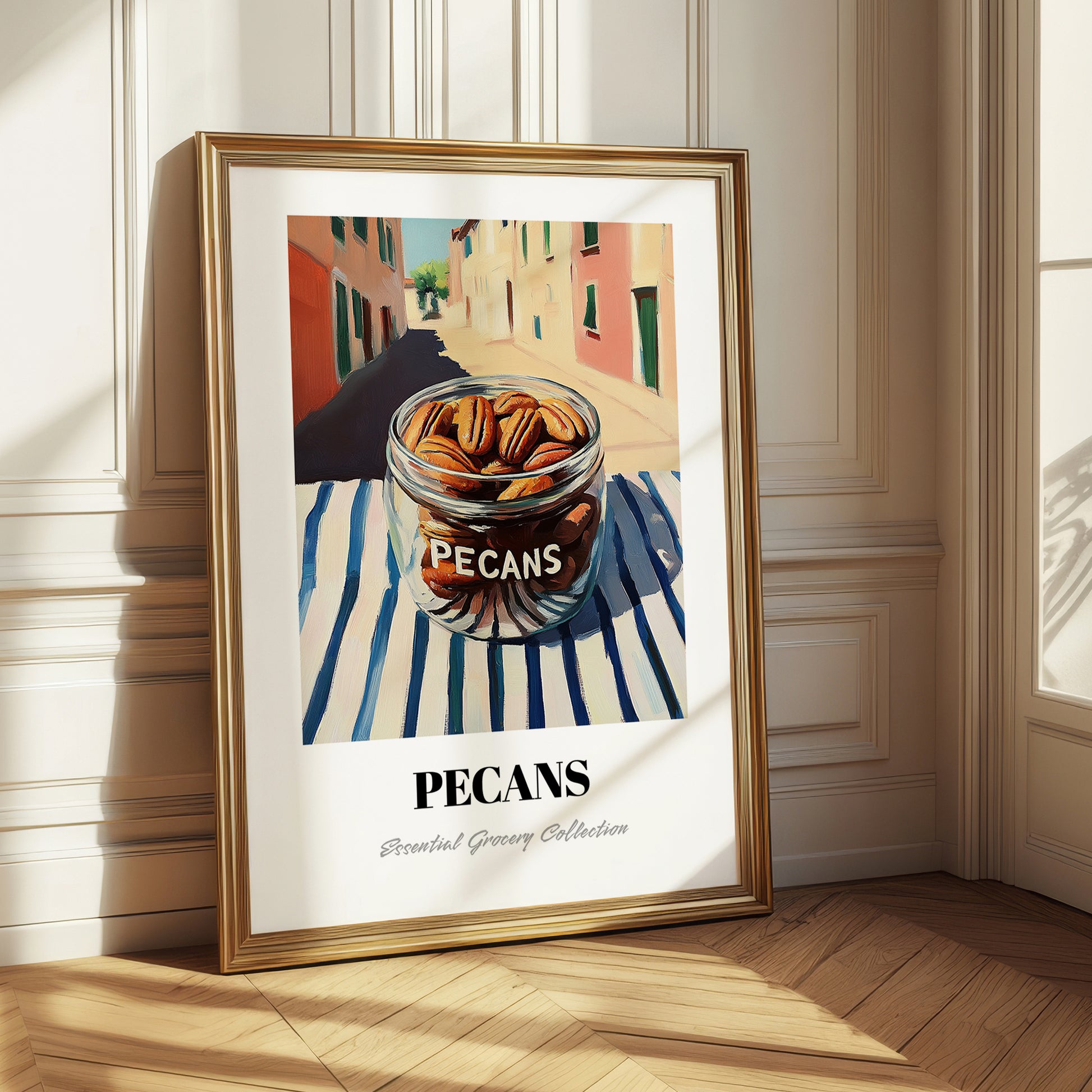 Pecans – Italian Street Café Scene, Nuts Wall Art