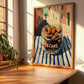 Pecans – Italian Street Café Scene, Nuts Wall Art, clean layout with no caption