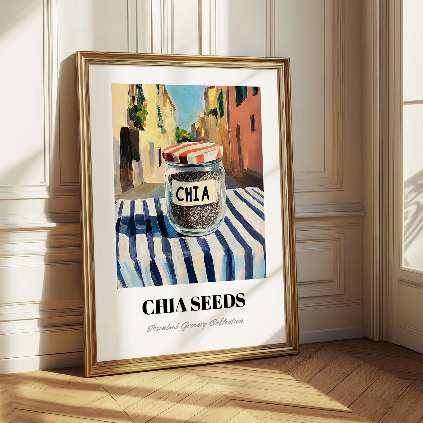 Chia Seeds – Italian Street Café Scene, Nuts Poster