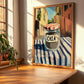 Chia Seeds – Italian Street Café Scene, Nuts Poster, clean layout with no caption