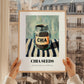 Chia Seeds – on Striped Tablecloth, Nuts Wall Decor, styled in a charming Paris street view