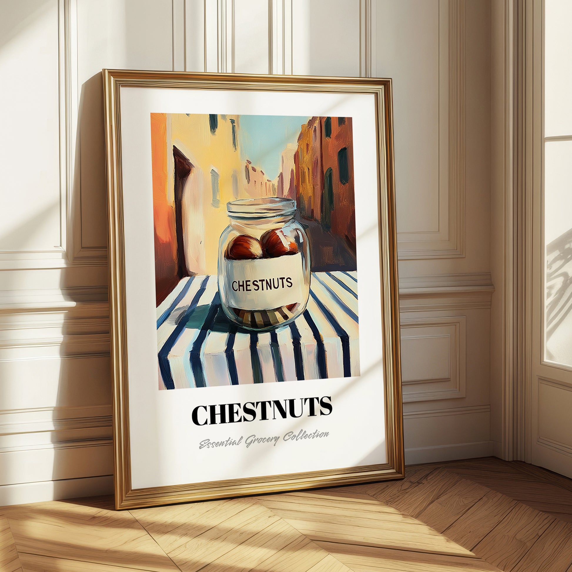 Chestnuts – Italian Outdoor Café Scene, Nuts Art
