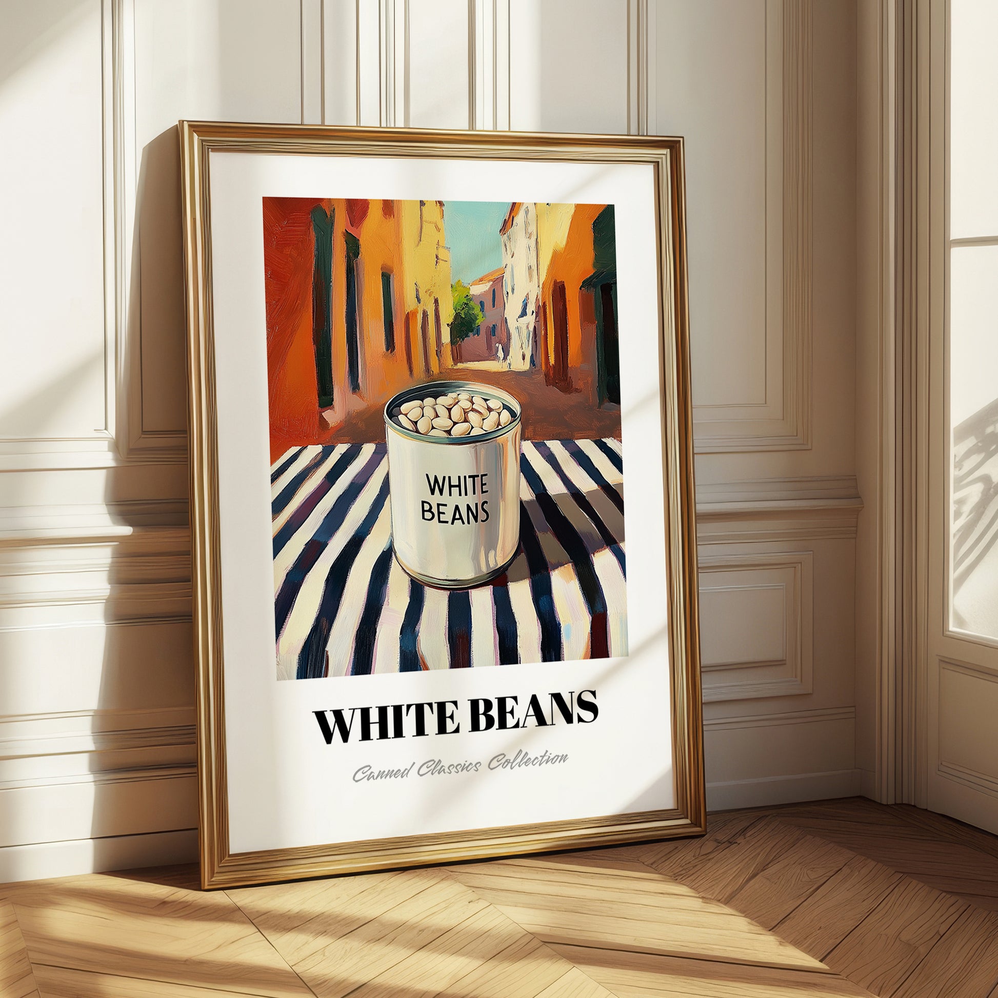 White Beans – Italian Urban Café Scene, Canned Vegetables Still Life
