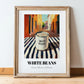 White Beans – Italian Urban Café Scene, Canned Vegetables Still Life, in wooden frame leaning on the floor