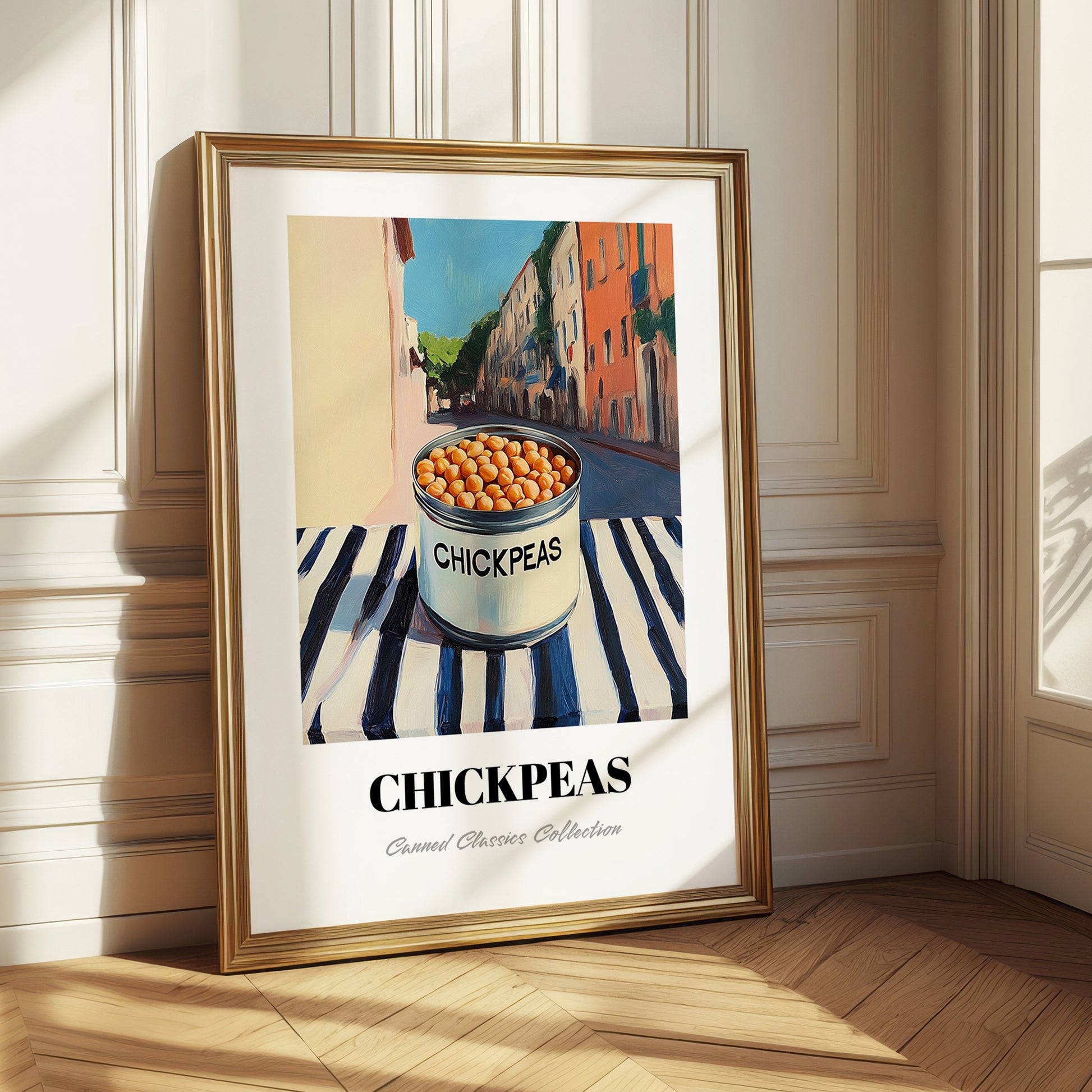 Chickpeas – Italian Café on the Corner, Canned Vegetables Illustration