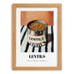 Lentils – on Striped Tablecloth, Canned Vegetables Painting, set in oak frame