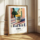 Corn – Italian Urban Café Scene, Canned Vegetables Painting