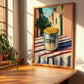 Corn – Italian Urban Café Scene, Canned Vegetables Painting, clean layout with no caption