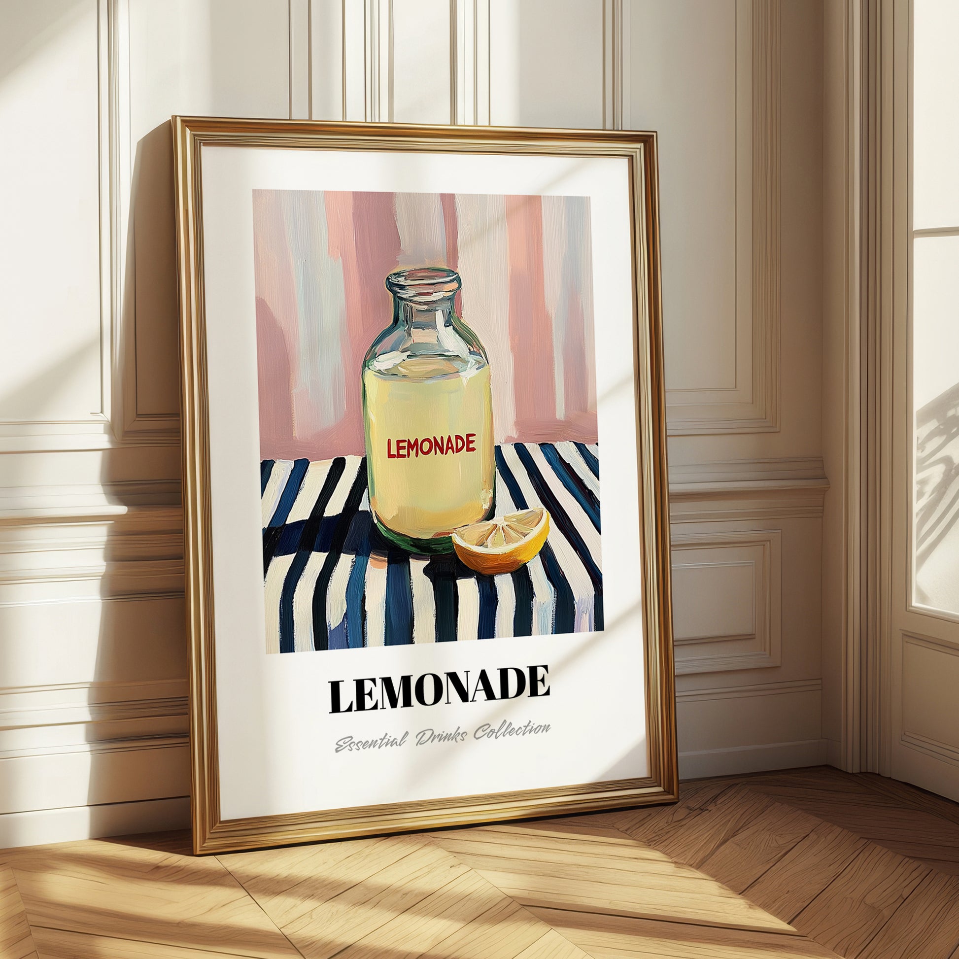 Lemonade – on Striped Tablecloth, Lemonade Poster