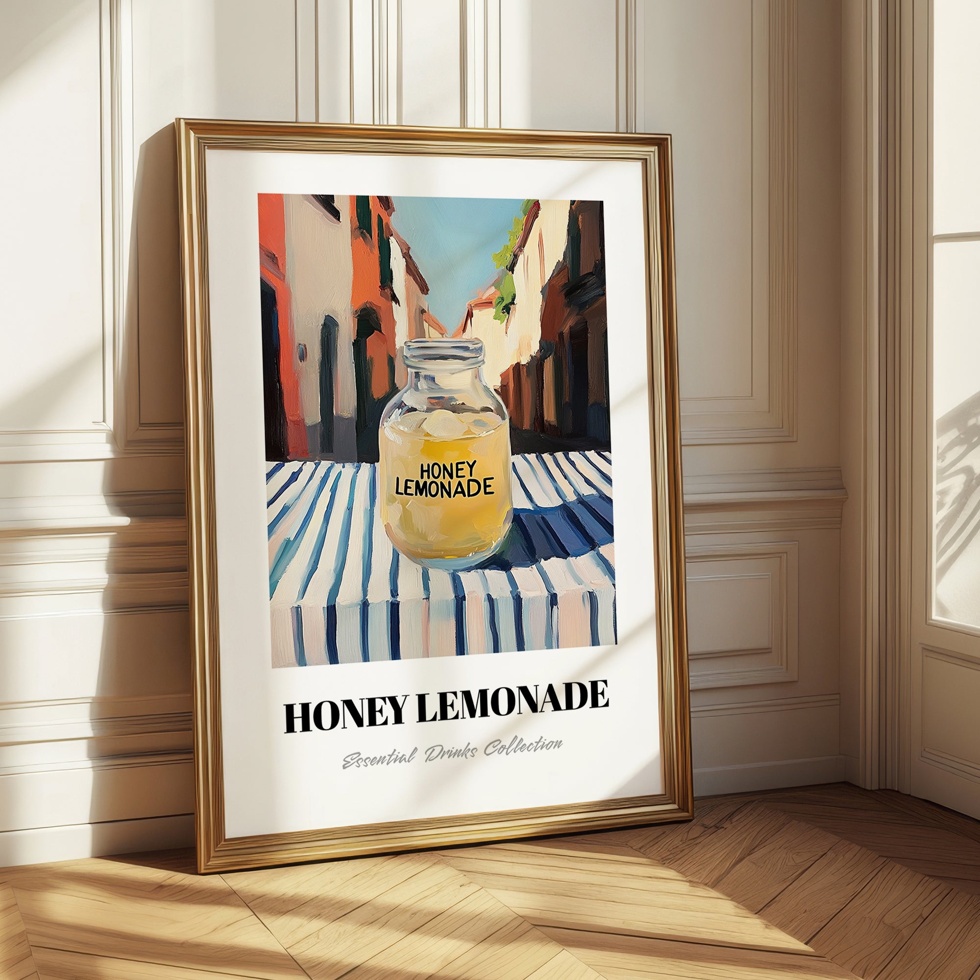 Honey Lemonade – Italian Street Café Scene, Lemonade Still Life