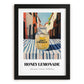 Honey Lemonade – Italian Street Café Scene, Lemonade Still Life, in sleek black frame