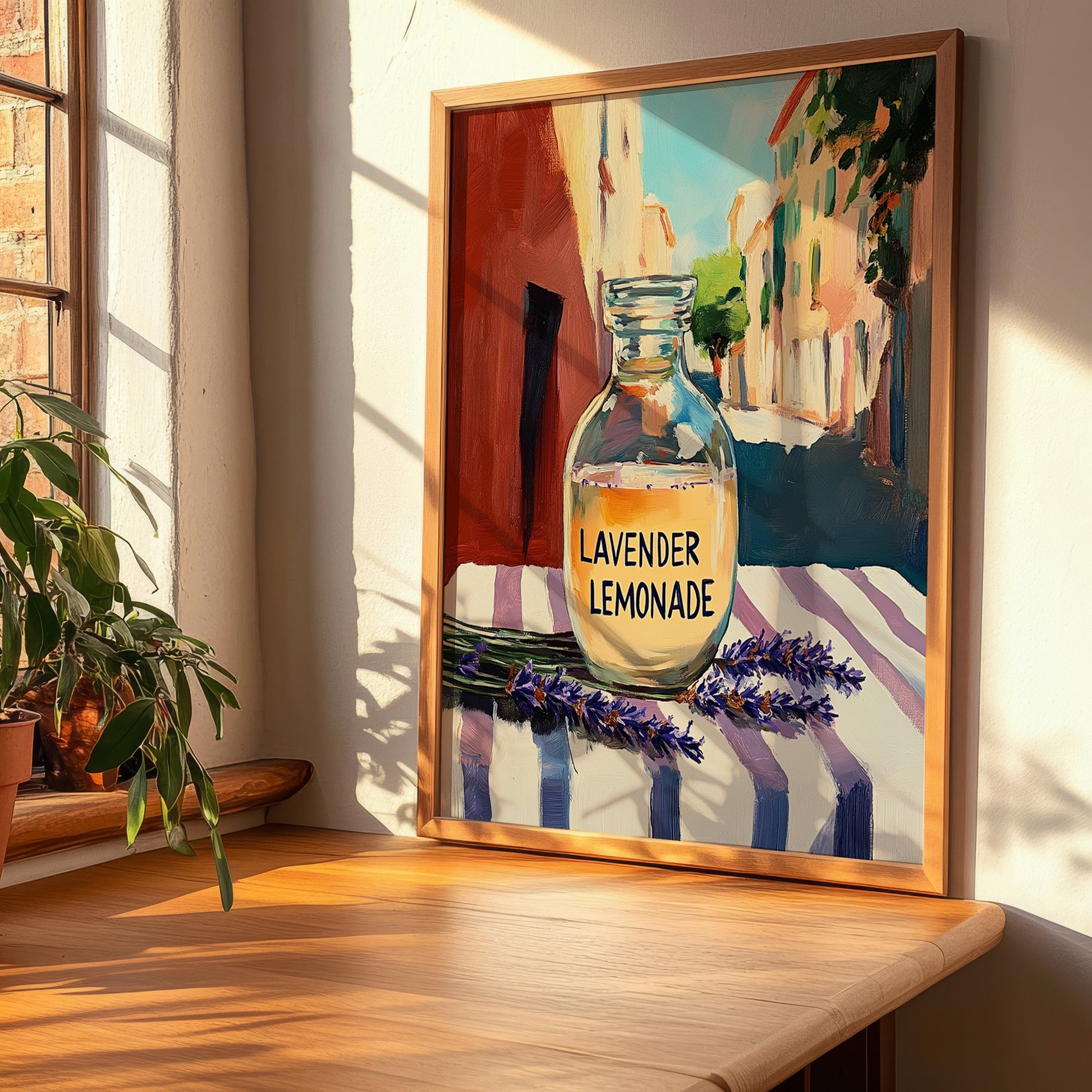 Lavender Lemonade – Italian Café on the Corner, Lemonade Art, clean layout with no caption