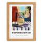 Lavender Lemonade – Italian Café on the Corner, Lemonade Art, set in oak frame