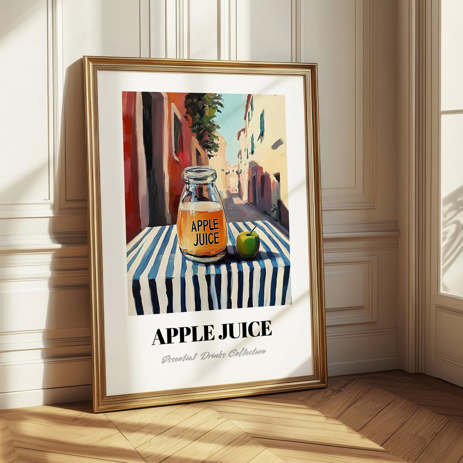 Apple Juice – Italian Café on the Corner, Lemonade Painting