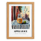Apple Juice – Italian Café on the Corner, Lemonade Painting, set in oak frame