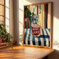 Grape Juice – Italian Café on the Corner, Lemonade Wall Illustration, clean layout with no caption