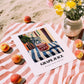 Grape Juice – Italian Café on the Corner, Lemonade Wall Illustration, unframed on coastal sand