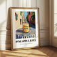 Pineapple Juice – Italian Urban Café Scene, Lemonade Poster