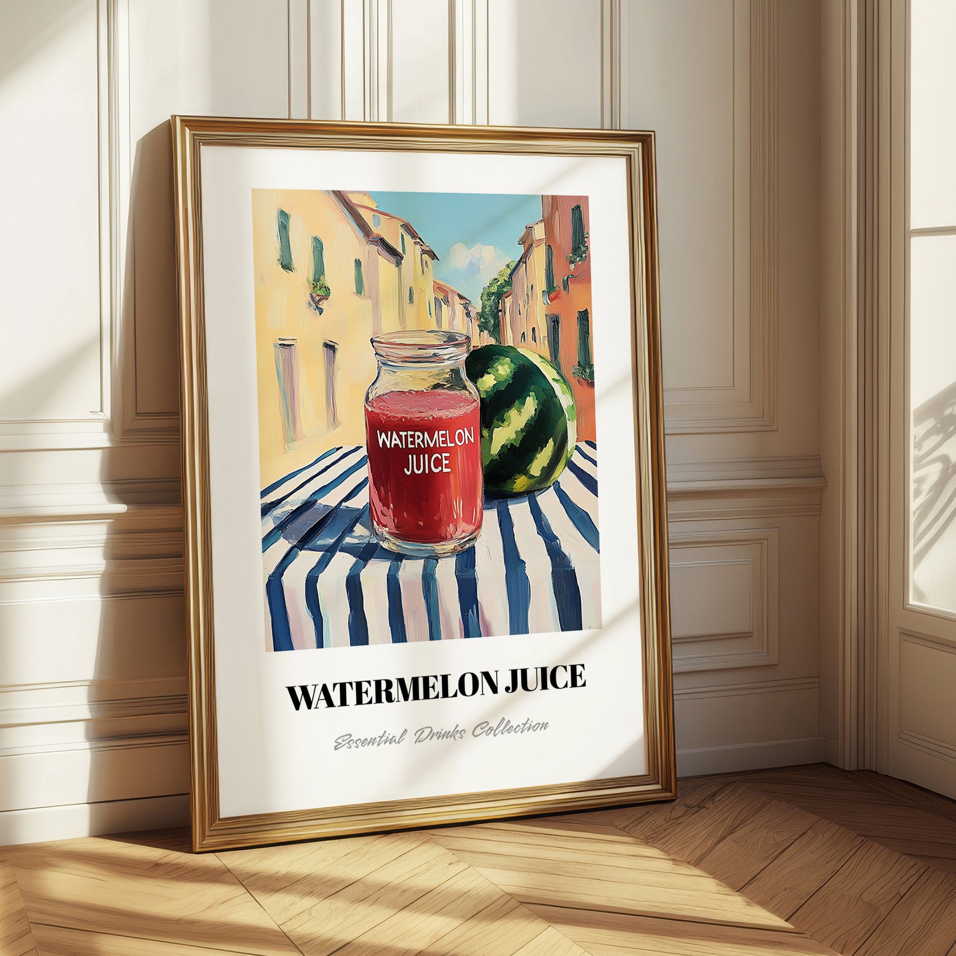 Watermelon Juice – Italian Urban Café Scene, Lemonade Wall Art