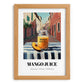 Mango Juice – Italian Street Café Scene, Lemonade Still Life, set in oak frame