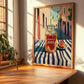 Grapefruit Juice – Italian Urban Café Scene, Lemonade Illustration, clean layout with no caption