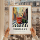 Tomato Juice – Italian Street Café Scene, Lemonade Illustration, styled in a charming Paris street view