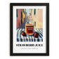Strawberry Juice – Italian Urban Café Scene, Lemonade Wall Art, in sleek black frame
