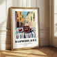 Raspberry Juice – Italian Outdoor Café Scene, Lemonade Painting