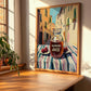 Raspberry Juice – Italian Outdoor Café Scene, Lemonade Painting, clean layout with no caption