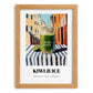 Kiwi Juice – Italian Café on the Corner, Lemonade Poster, set in oak frame