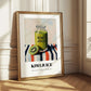 Kiwi Juice – on Striped Tablecloth, Lemonade Wall Decor