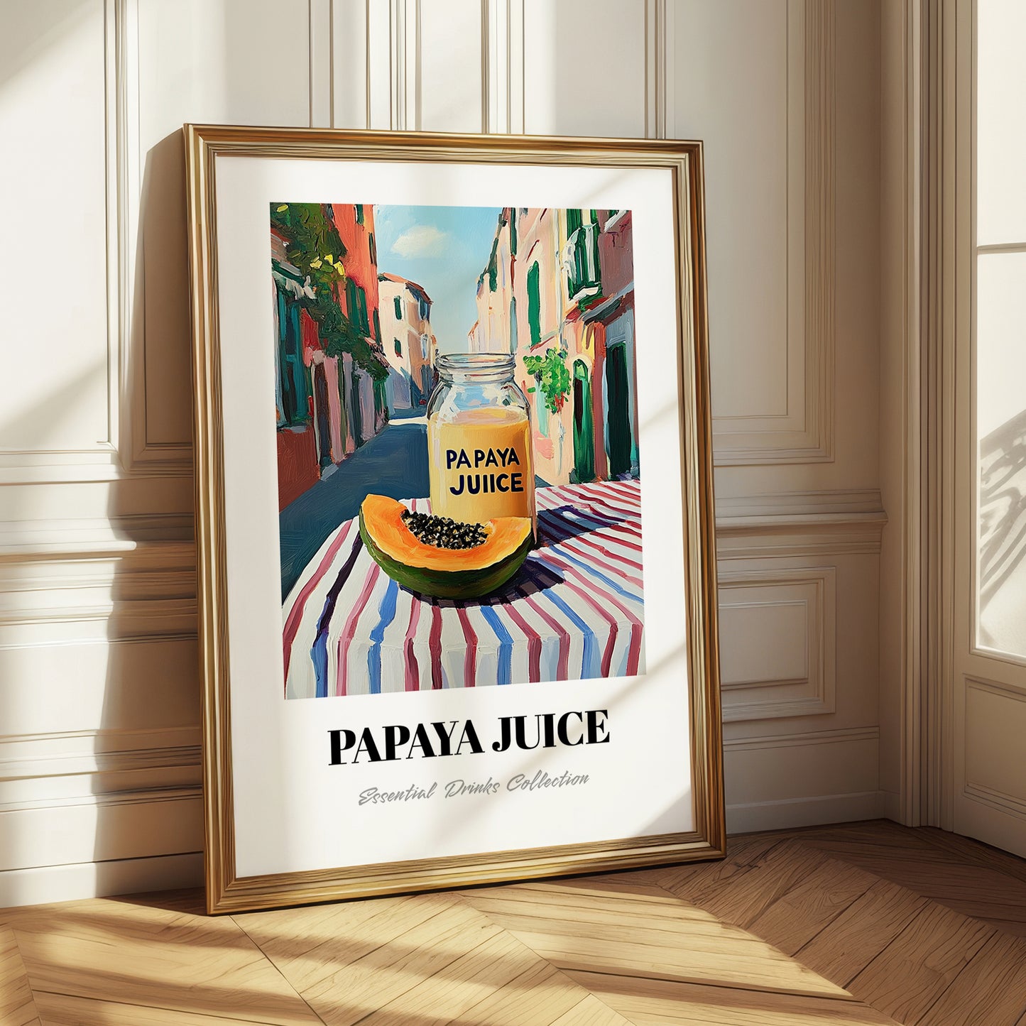 Papaya Juice – Italian Urban Café Scene, Lemonade Wall Art
