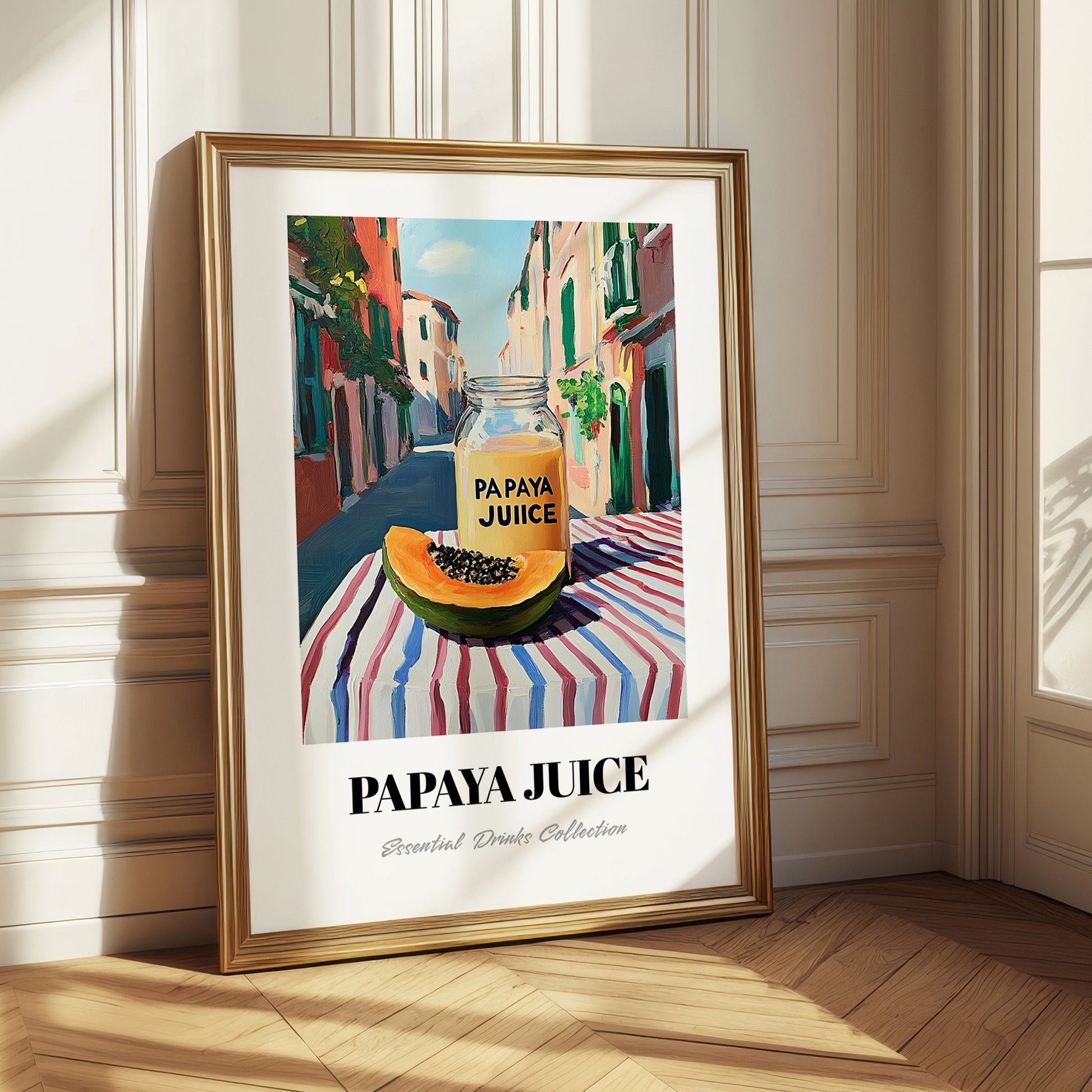 Papaya Juice – Italian Urban Café Scene, Lemonade Wall Art