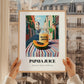 Papaya Juice – Italian Urban Café Scene, Lemonade Wall Art, styled in a charming Paris street view