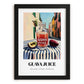 Guava Juice – Italian Urban Café Scene, Lemonade Print, in sleek black frame