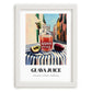 Guava Juice – Italian Urban Café Scene, Lemonade Print, placed in minimal white frame