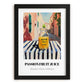 Passion Fruit Juice – Italian Café on the Corner, Lemonade Wall Decor, in sleek black frame