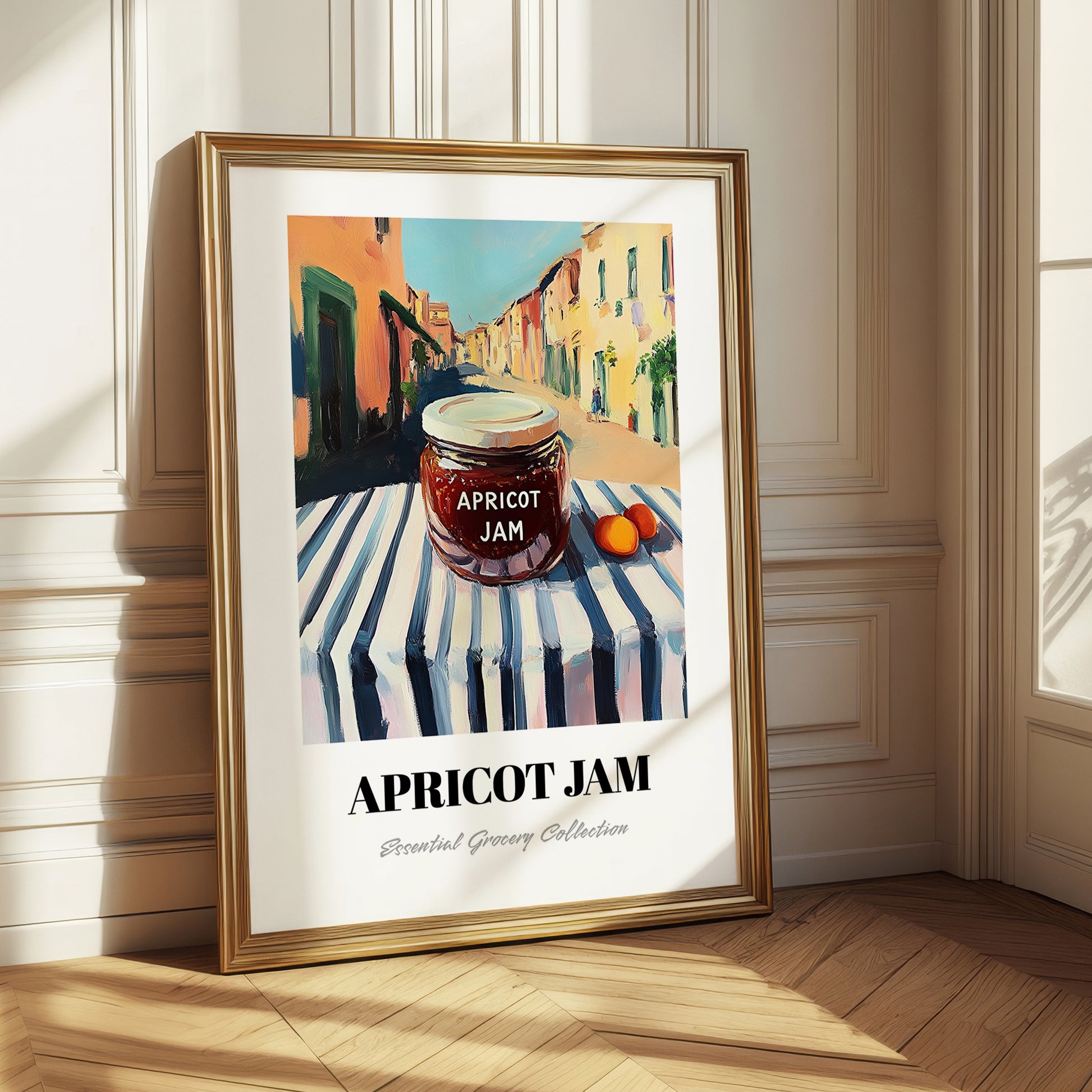 Apricot Jam – Italian Urban Café Scene, Jam Wall Decor