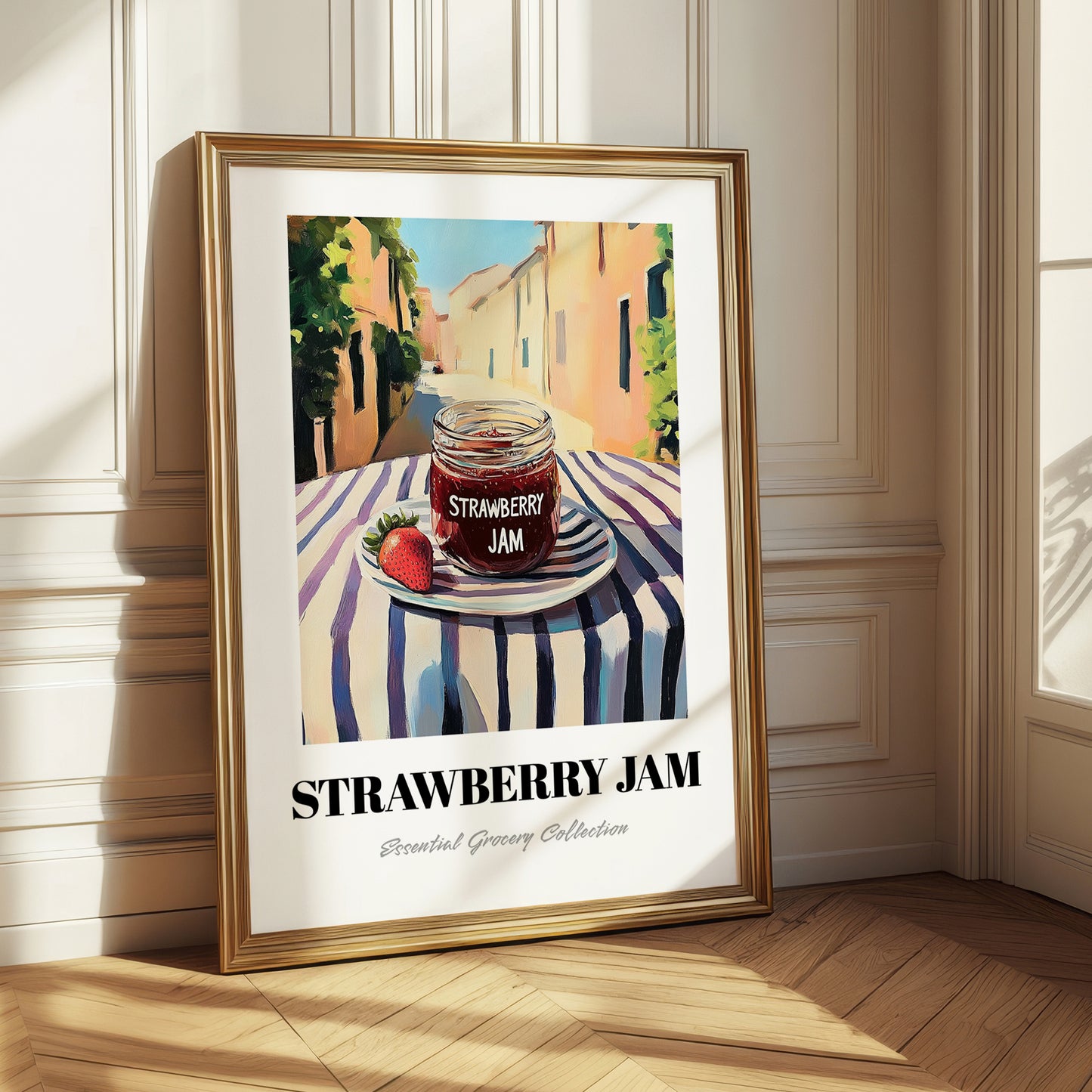 Strawberry Jam – Italian Urban Café Scene, Jam Painting